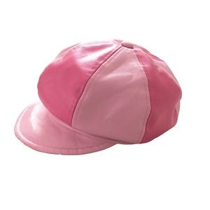 Faux Leather Cabbie Hat by Urban Outfitters Pink